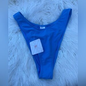 Fabletics Electric Blue High-Cut Bikini Bottom